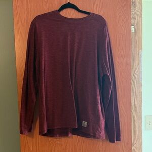 Men's Maroon Long Sleeve Shirt